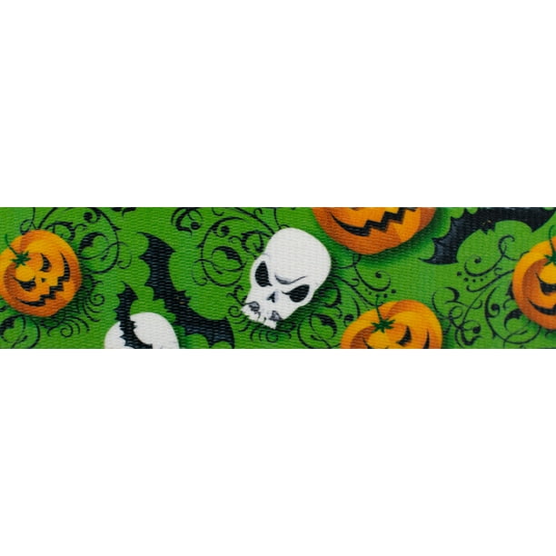 Country Brook Design 1 Inch Clovers in The Wind Polyester Webbing 5 Yards Country Brook Design 1 Inch Clovers in The Wind Polyester Webbing 5 Yards